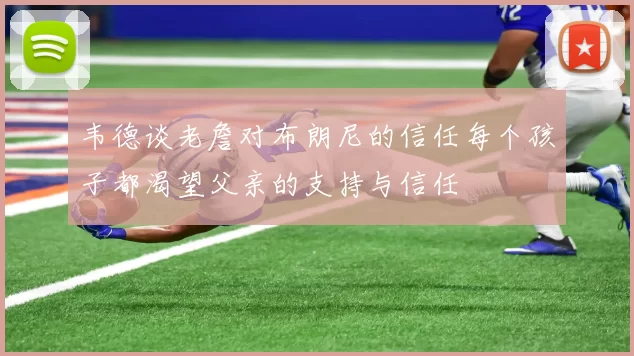 韦德谈老詹对布朗尼的信任每个孩子都渴望父亲的支持与信任